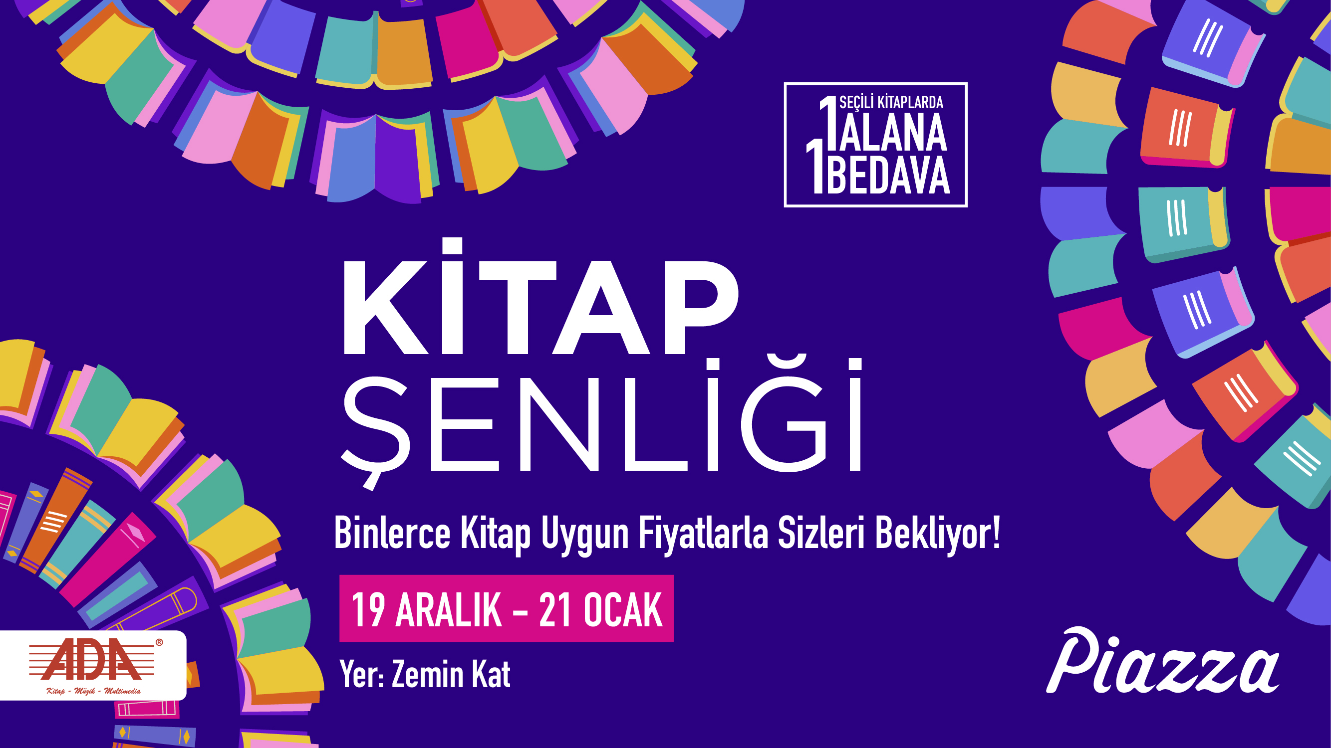 Kitap Şenliği Piazza' da!