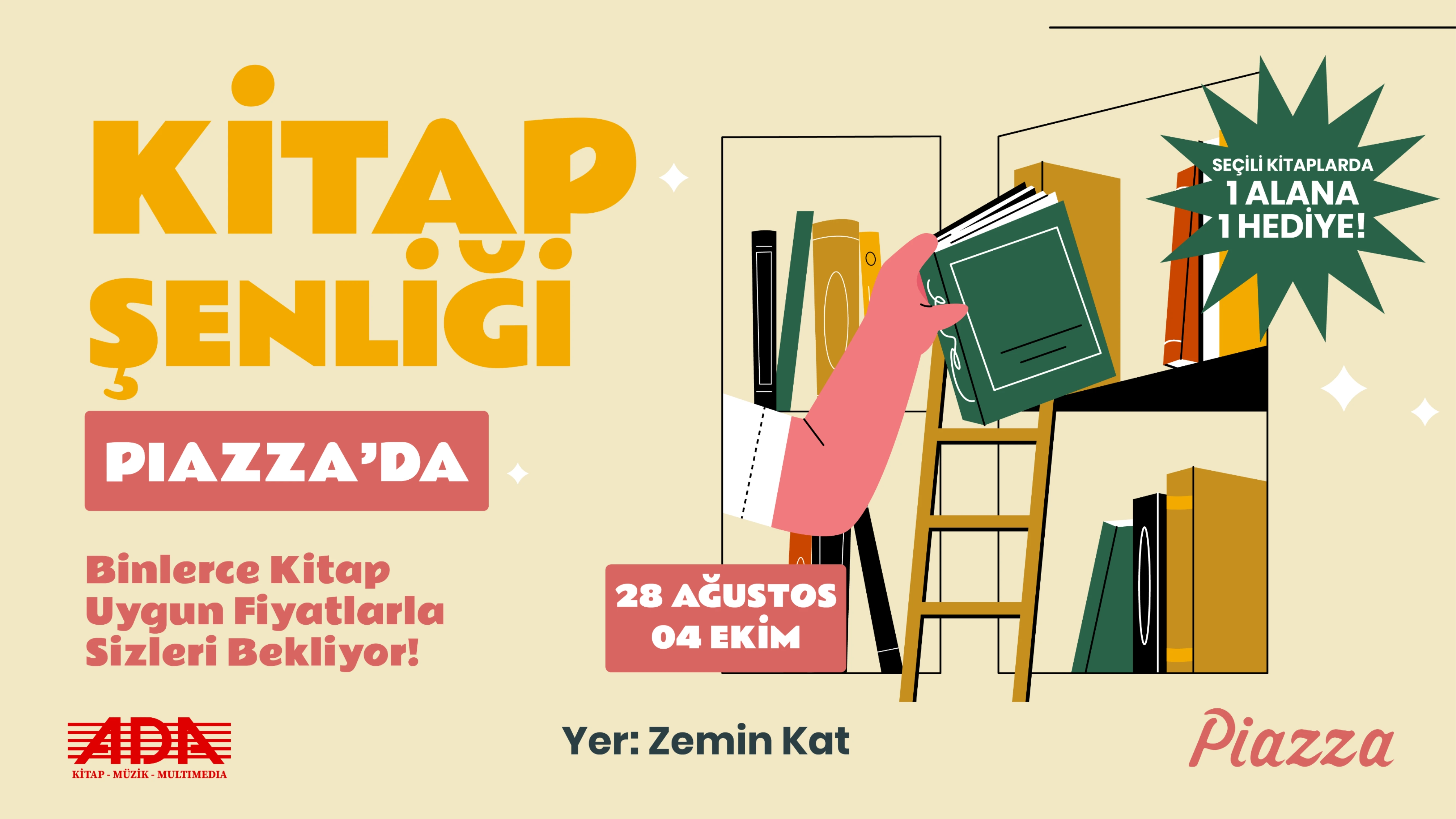 Kitap Şenliği Piazza' da!
