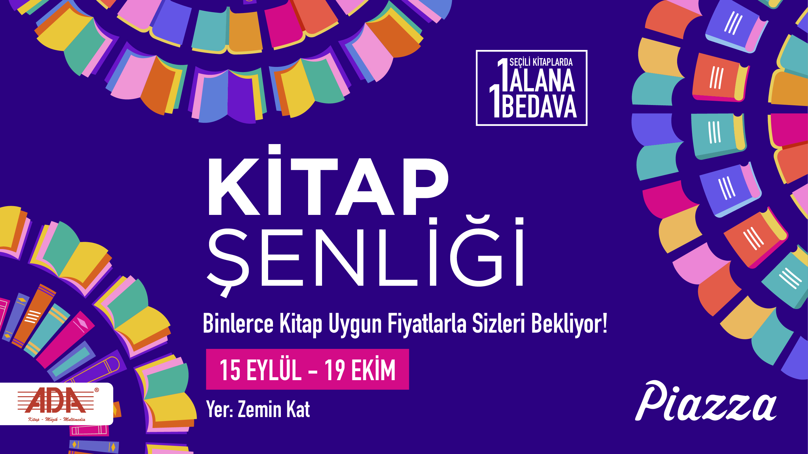 Kitap Şenliği Piazza' da!