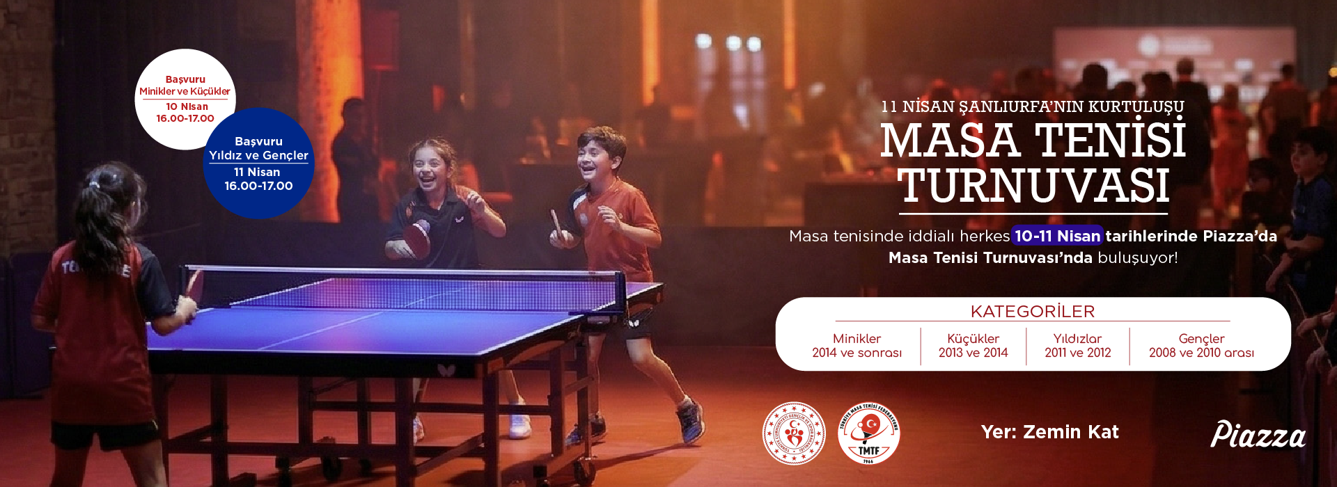 Masa Tenisi Turnuvası Piazza'da!