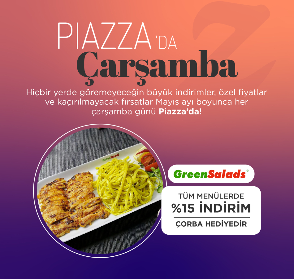 Piazza'da Çarşamba Fırsatları