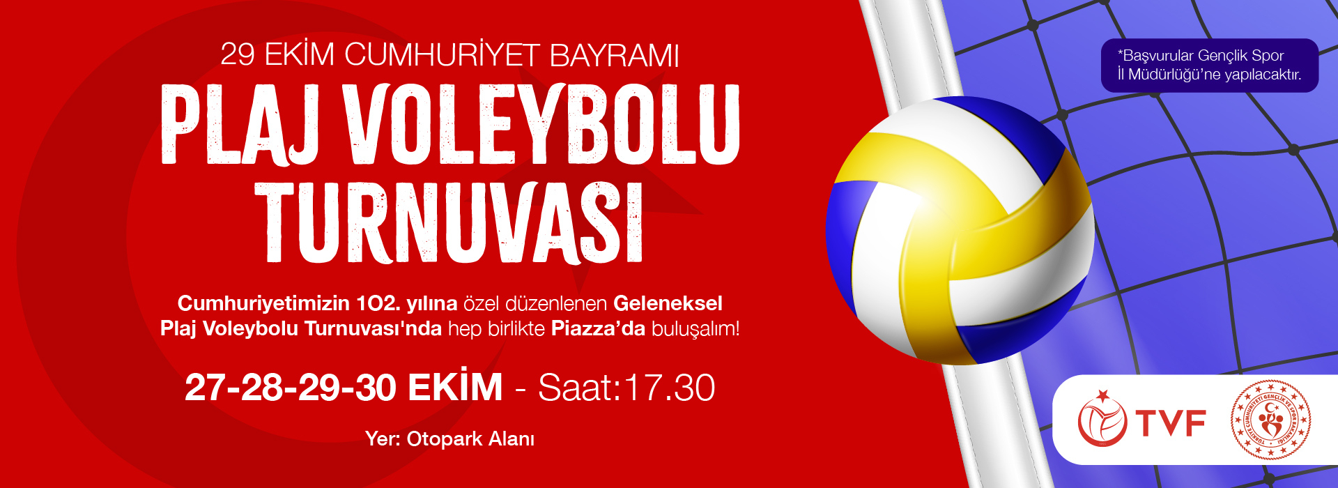 Plaj Voleybolu Turnuvası Piazza'da!